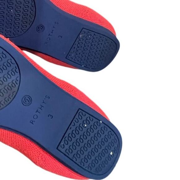 ROTHY’S LOAFERS FLAMINGO PINK BLUE SZ 3 GIRLS CONFORT PREPPY KAWAII - Picture 12 of 16